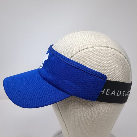 Cannon Logo Golf Sun Visor Cap Blue One Size Stretch Fit Embroidered Headsweats - Picture 3 of 10